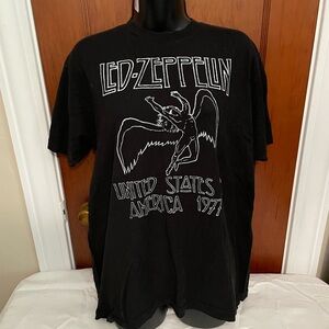 Led Zeppelin Black Graphic Tee